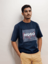 HUGO Flame Logo Graphic T-Shirt oversize Tee | squadpark