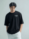 AllSaints Men's Black London oversize Tee | squadpark